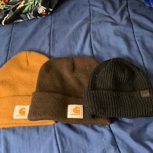 Three packs of beanies